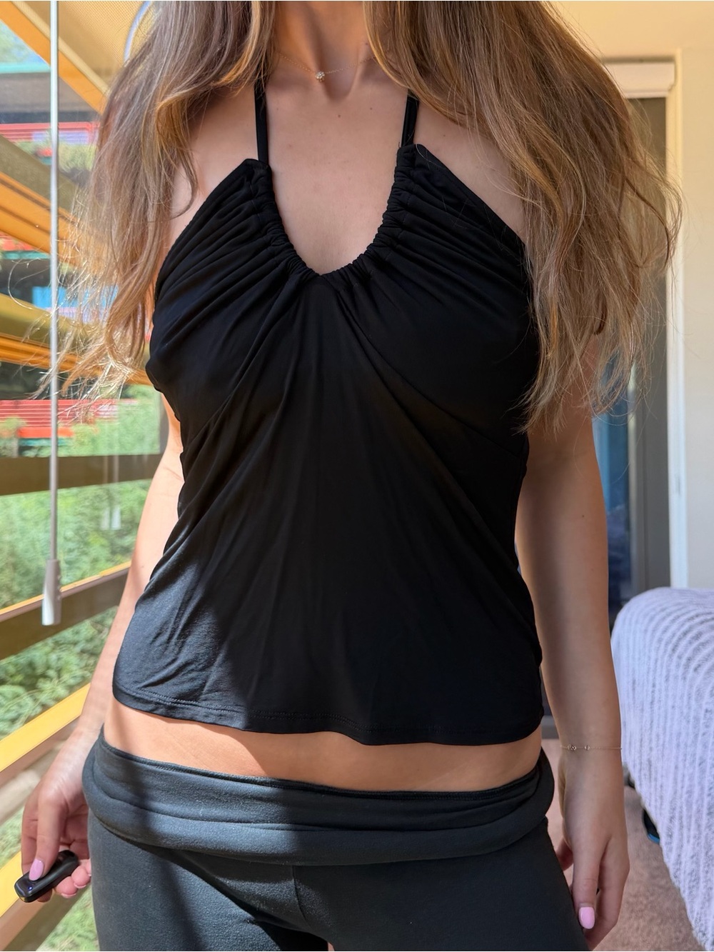 Ramy Brook Black Halter Top